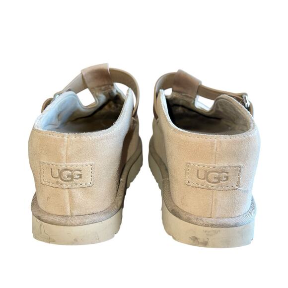 UGG Suede Clog Platform Mules Goldenstar Sand - Picture 5 of 11